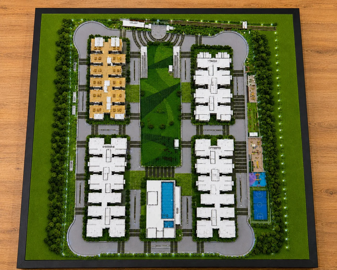 Zoning layout models regional development models urban master layout models for city planning and infrastructure projects