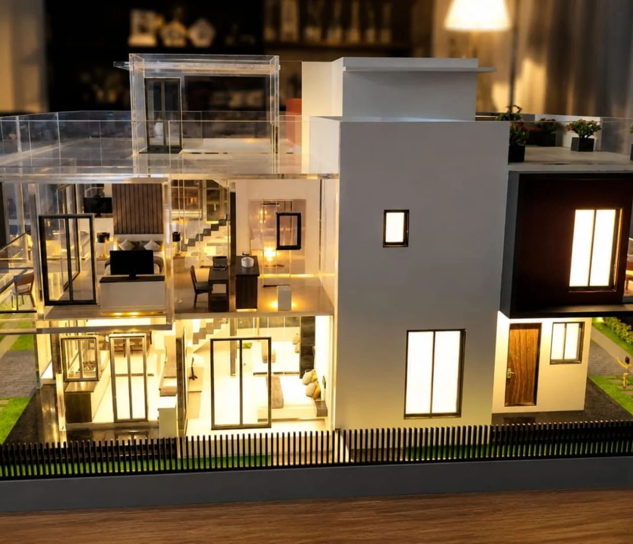 miniature interior model, architectural room layout model, interior presentation model