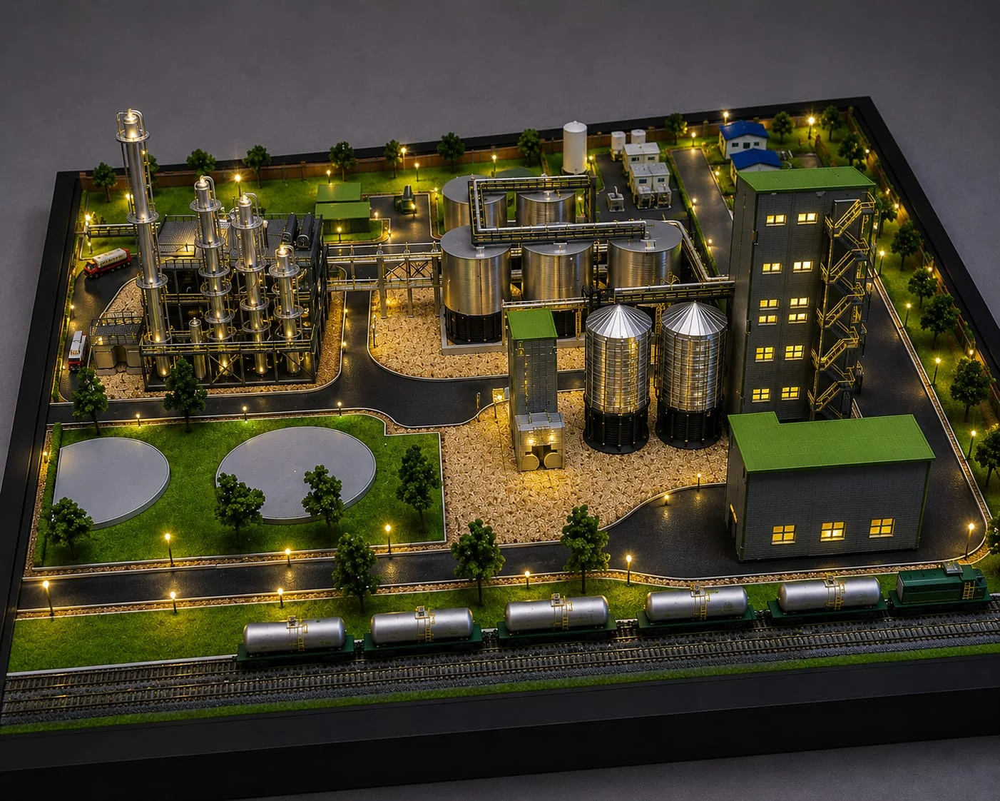 Manufacturing plant models industrial operations models process facility models for factory and engineering projects
