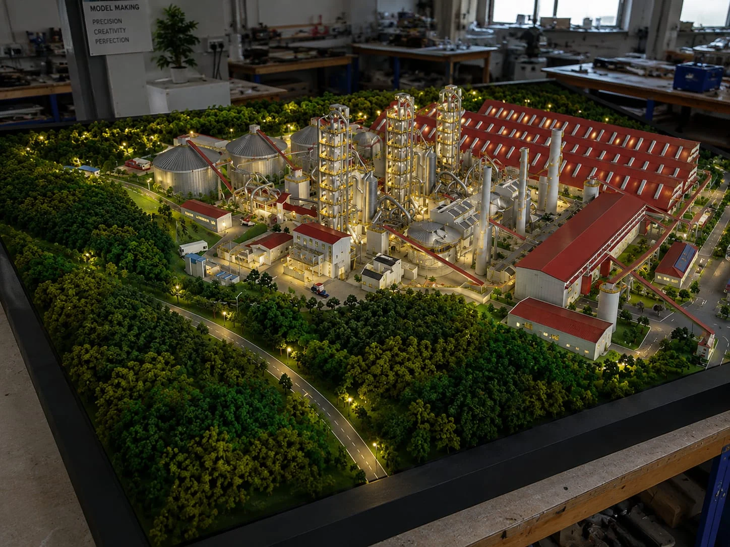 Process engineering models manufacturing layout models industrial facility models for factory and engineering projects