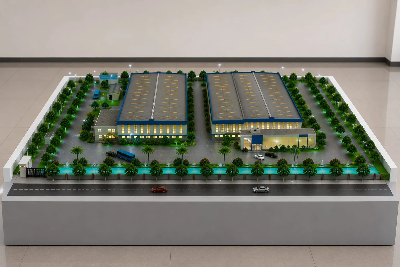 Industrial plant layout models factory layout models industrial layout design models for manufacturing and engineering projects