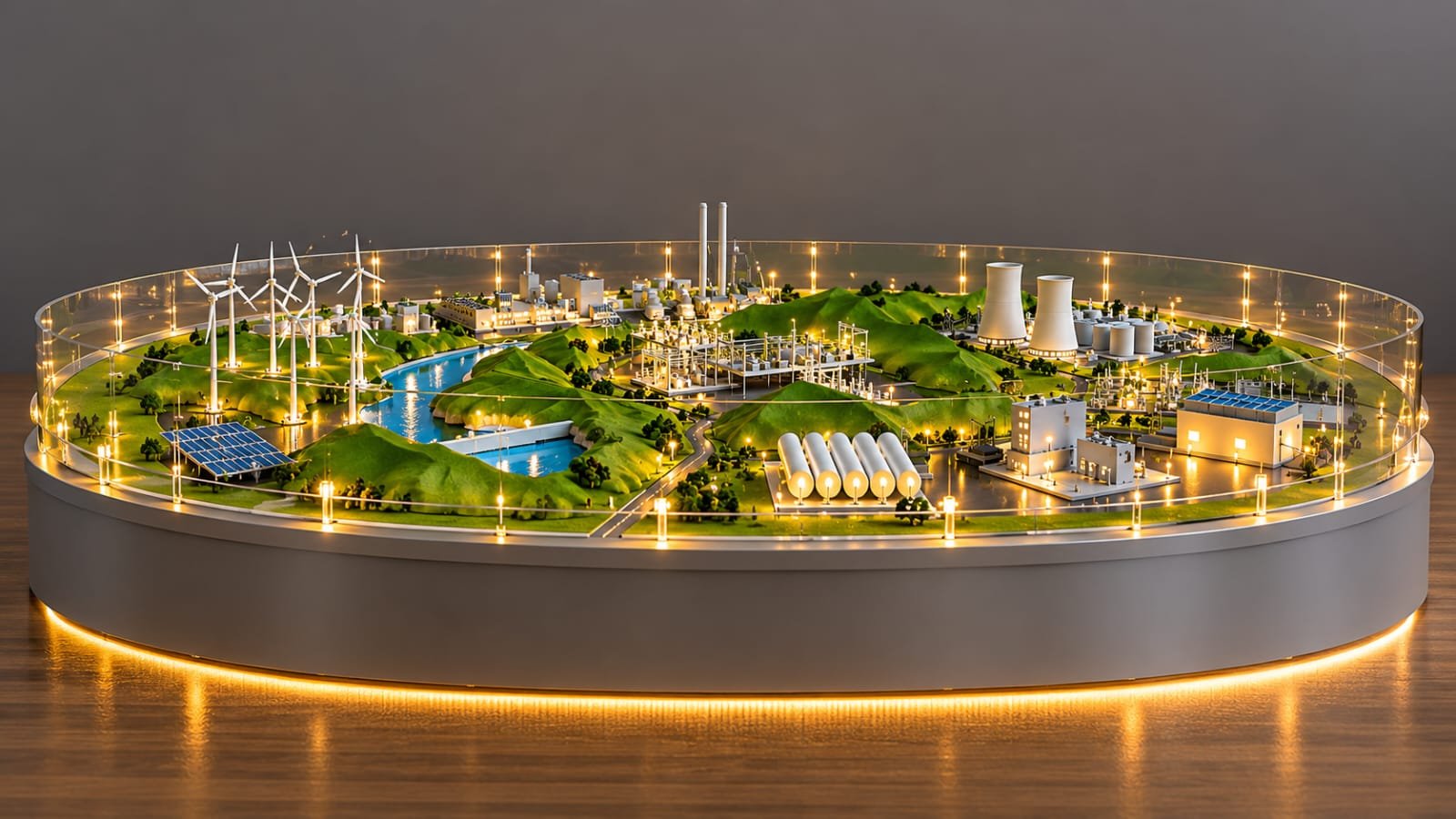 Engineering scale model with realistic detailing