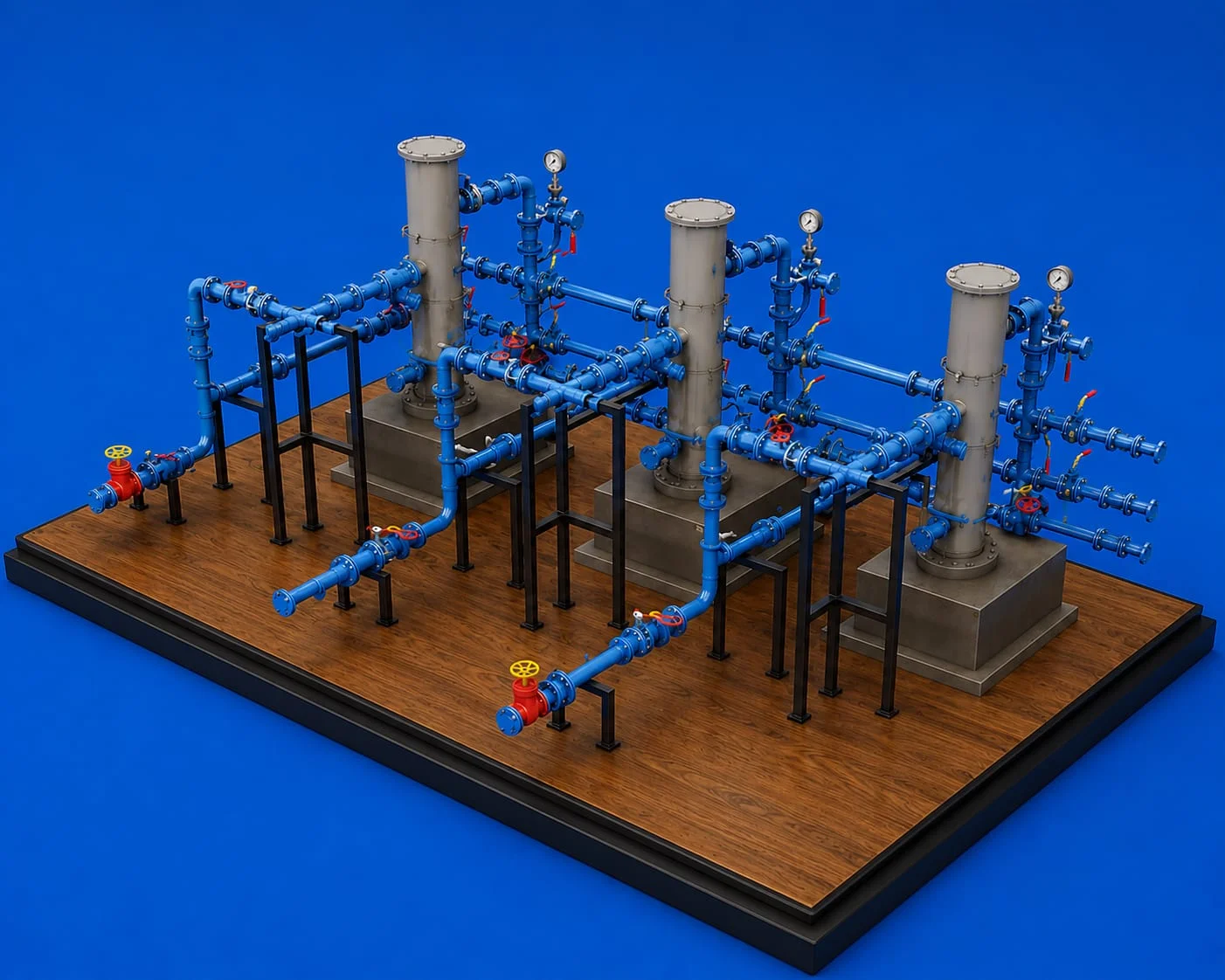 Pipeline layout models fluid network models process flow system models for industrial and engineering projects