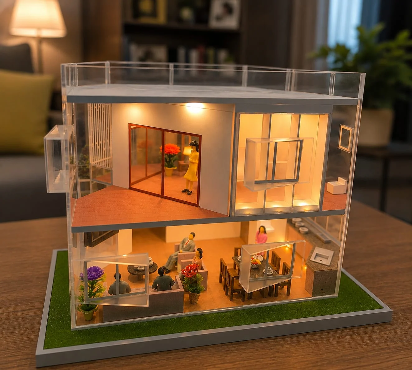 architectural interior model, interior design miniature model, 3d interior scale model