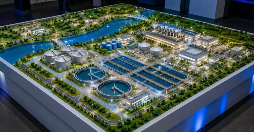 Engineering Model Making, Thermal Power Plant Model, Coal Power Plant Model, Factory Model Making by PAL Design Models