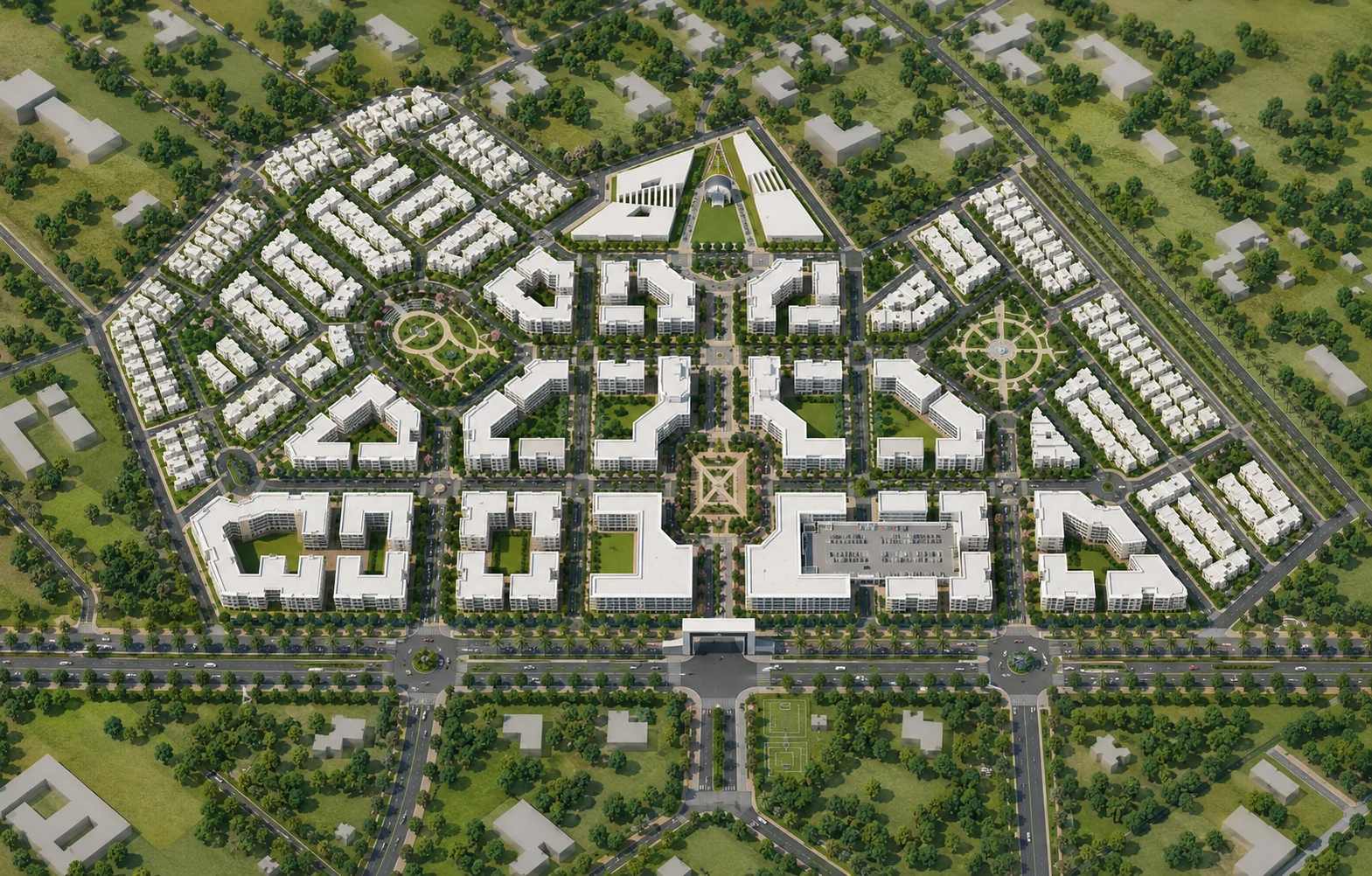 Master plan scale model made by Pal Design Models