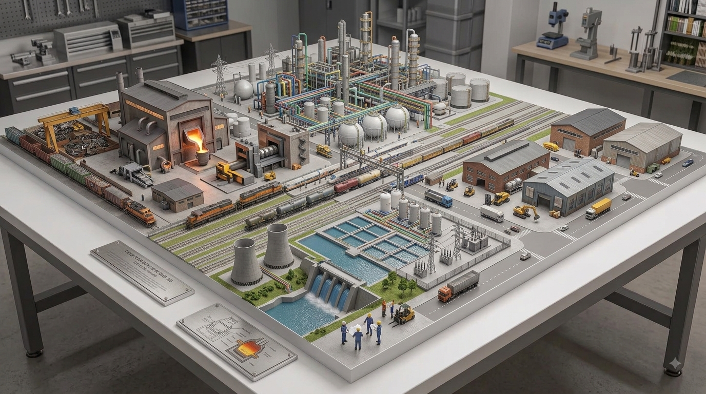 factory layout model