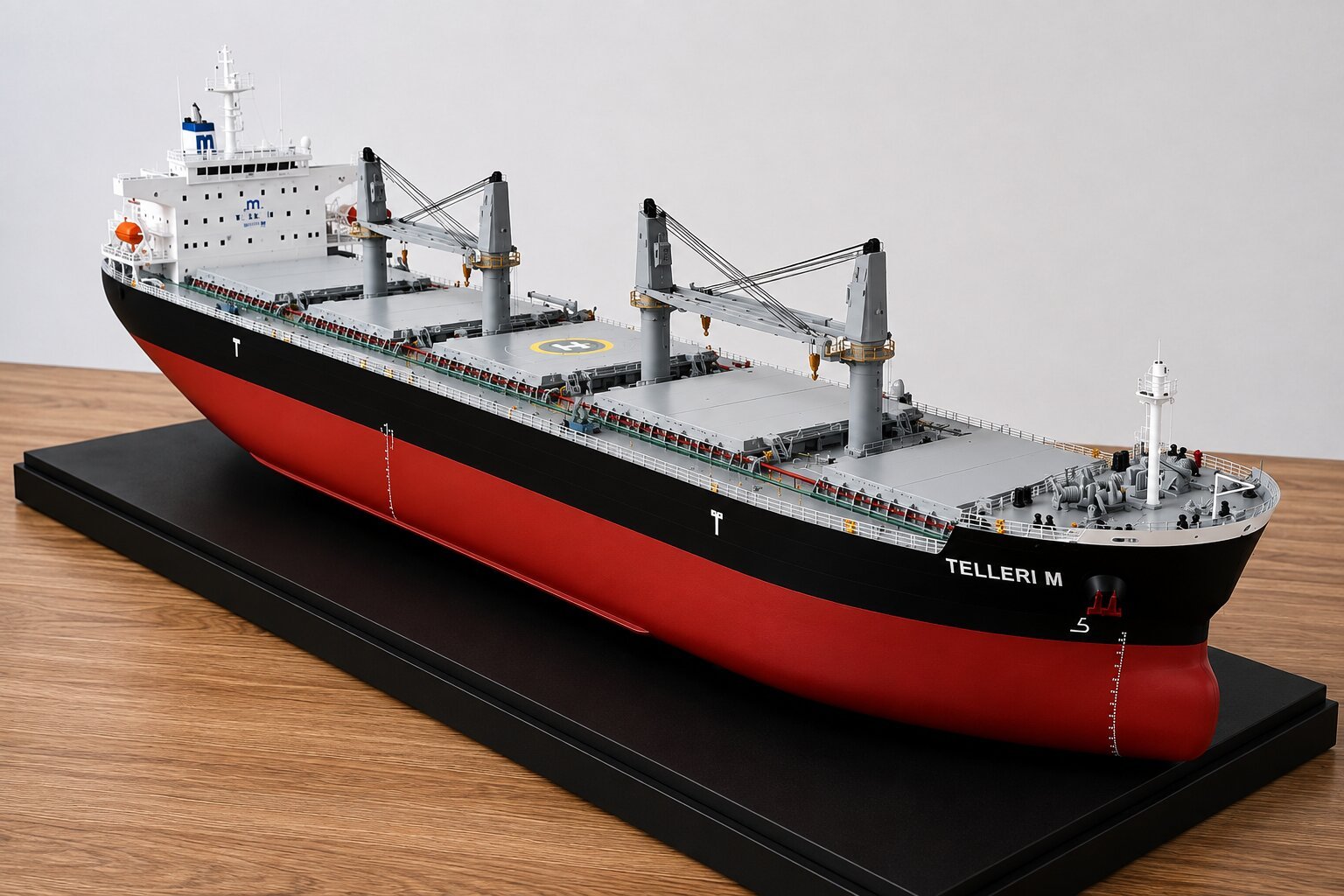 Tugboat marine model featuring compact hull, wheelhouse, deck equipment and detailed vessel components