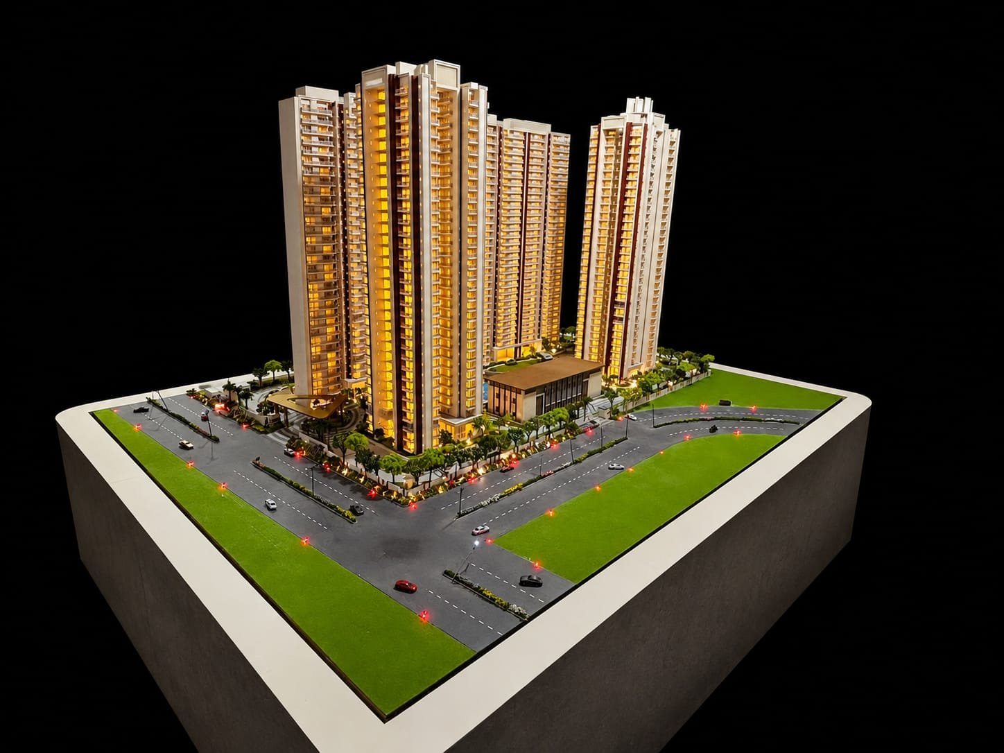 3D architectural model for residential tower project