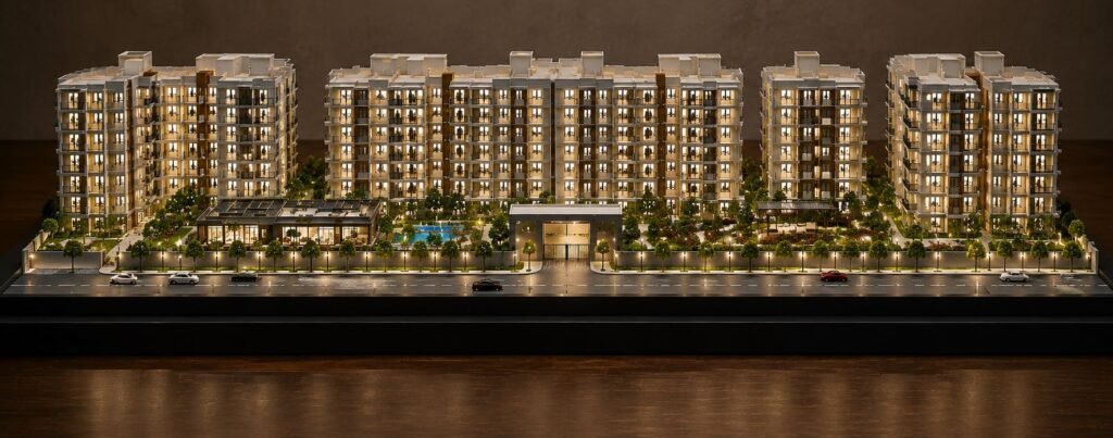 Architectural model making for professional building and real estate project visualization