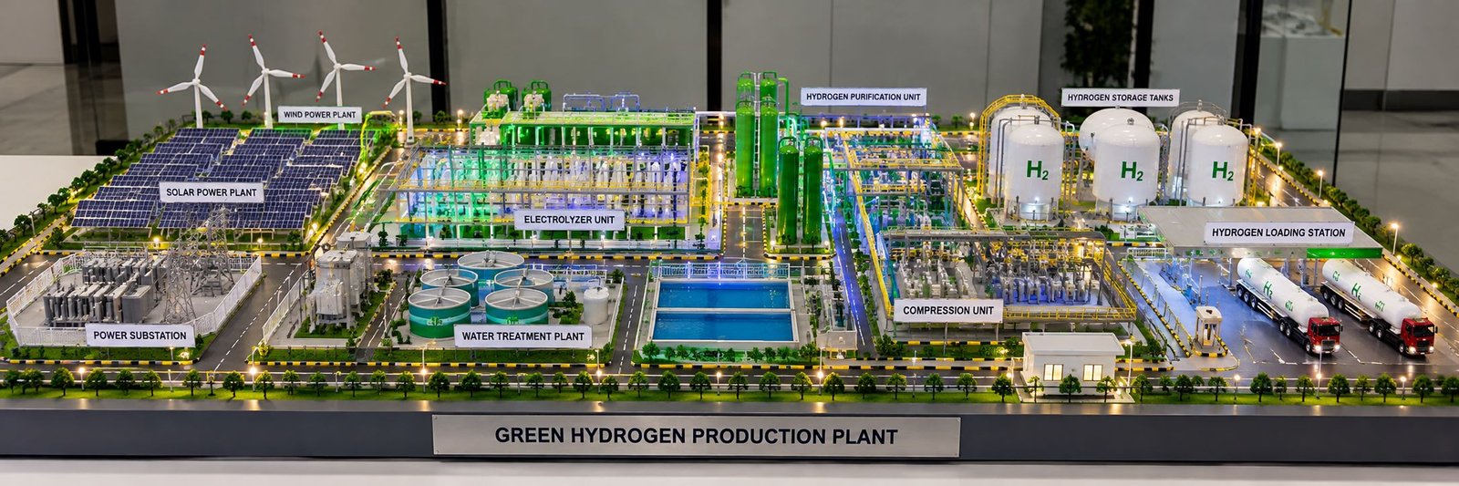Green Hydrogen Production Plant Scale Model